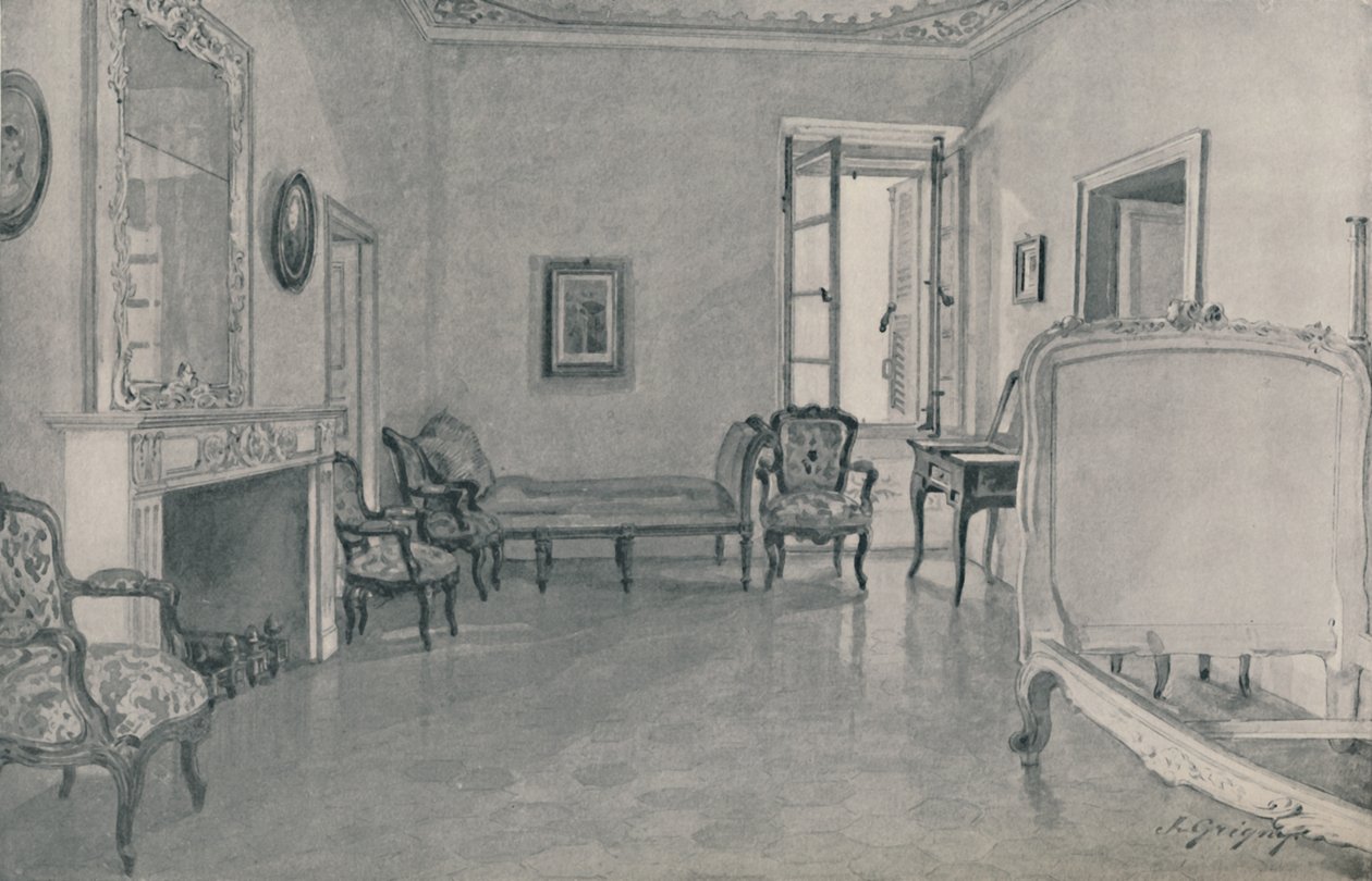 Szoba, amelyben Napóleon született, 1896 alkotó: Unbekannt