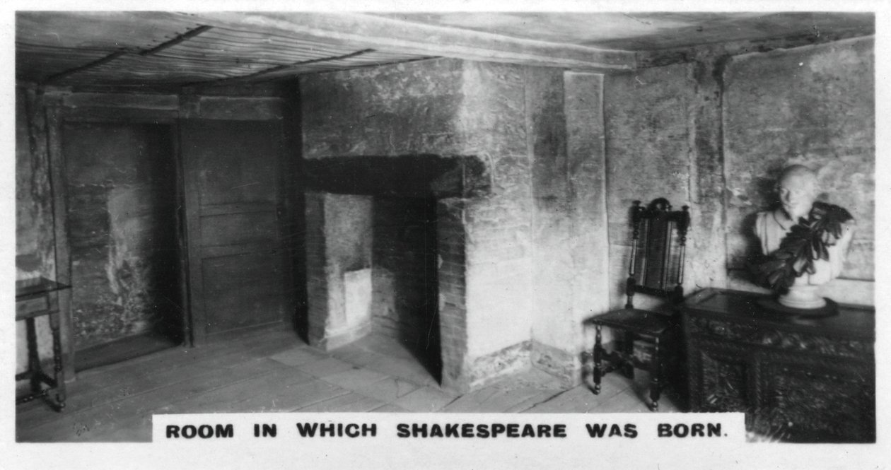Szoba, amelyben Shakespeare született, az 1920-as években alkotó: Unbekannt