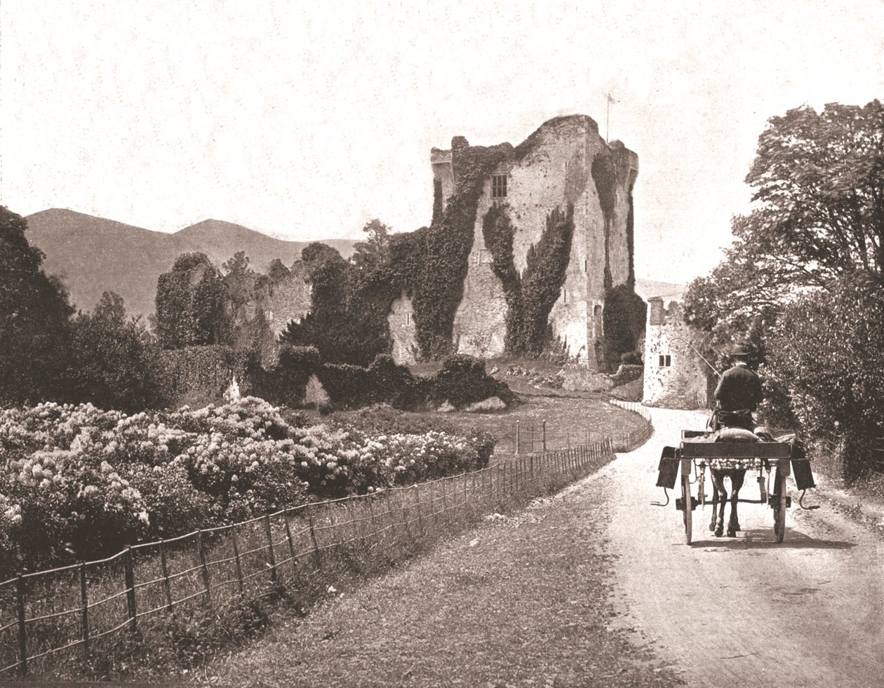 Ross-kastély, Ross-sziget, Kerry megye, Írország, 1894. alkotó: Unbekannt