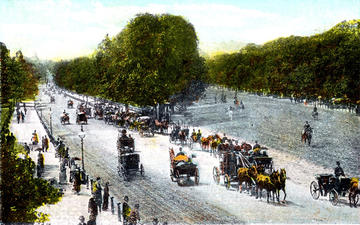 Rotten Row, Hyde Park, London, XX. század alkotó: Unbekannt