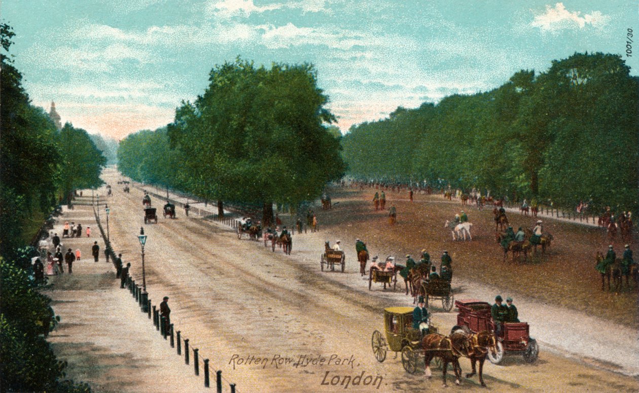 Rotten Row, Hyde Park, London, 1910 alkotó: Unbekannt