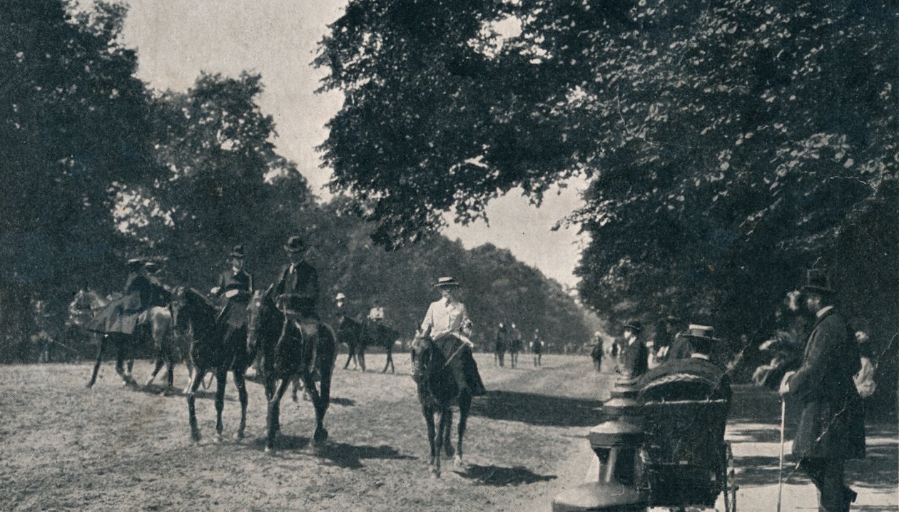 Rotten Row, Hyde Park, 1900 alkotó: Unbekannt