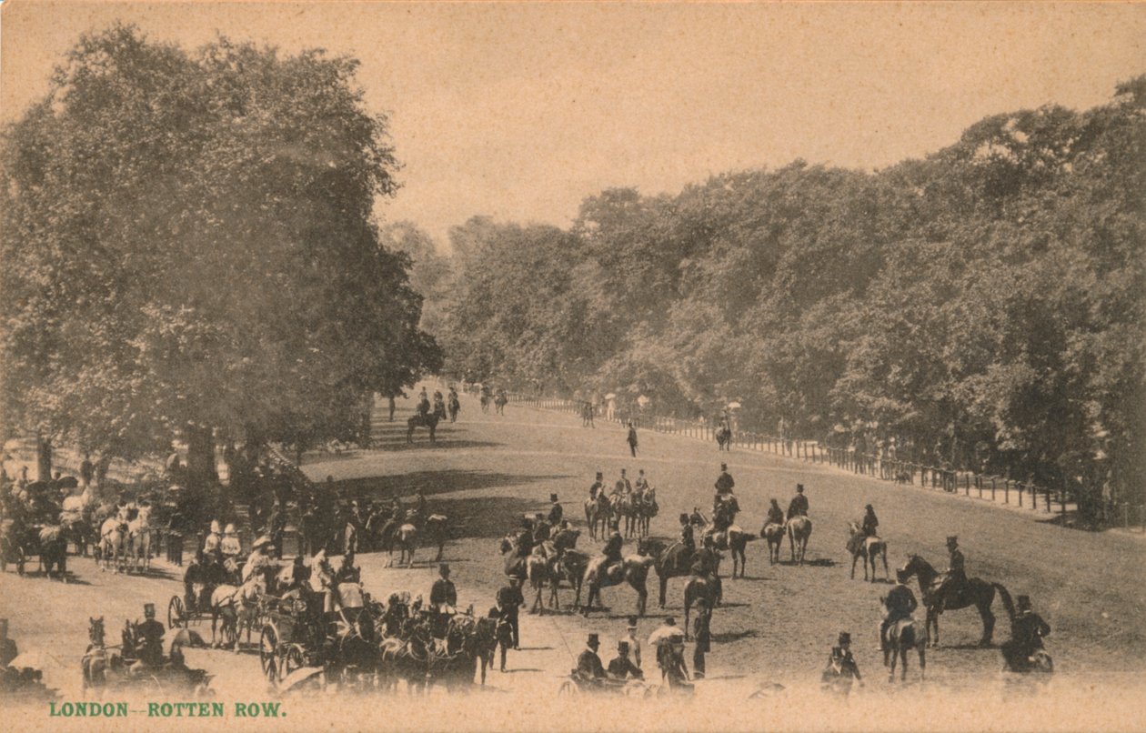 Rotten Row, London, 1900 alkotó: Unbekannt