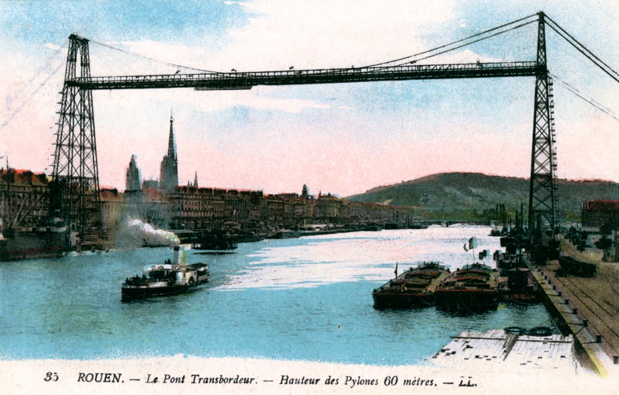 Rouen, The Transporter Bridge, Transporter Bridge, 20. század alkotó: Unbekannt