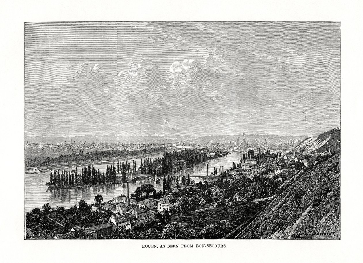 Rouen, Normandia, Franciaország, 1879 alkotó: Unbekannt