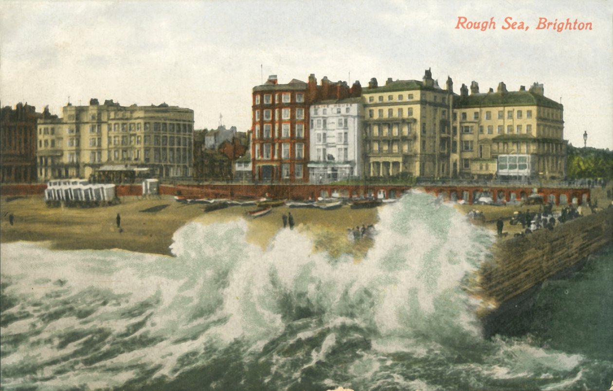 Rough Sea, Brighton, 19. század vége – 20. század eleje. alkotó: Unbekannt
