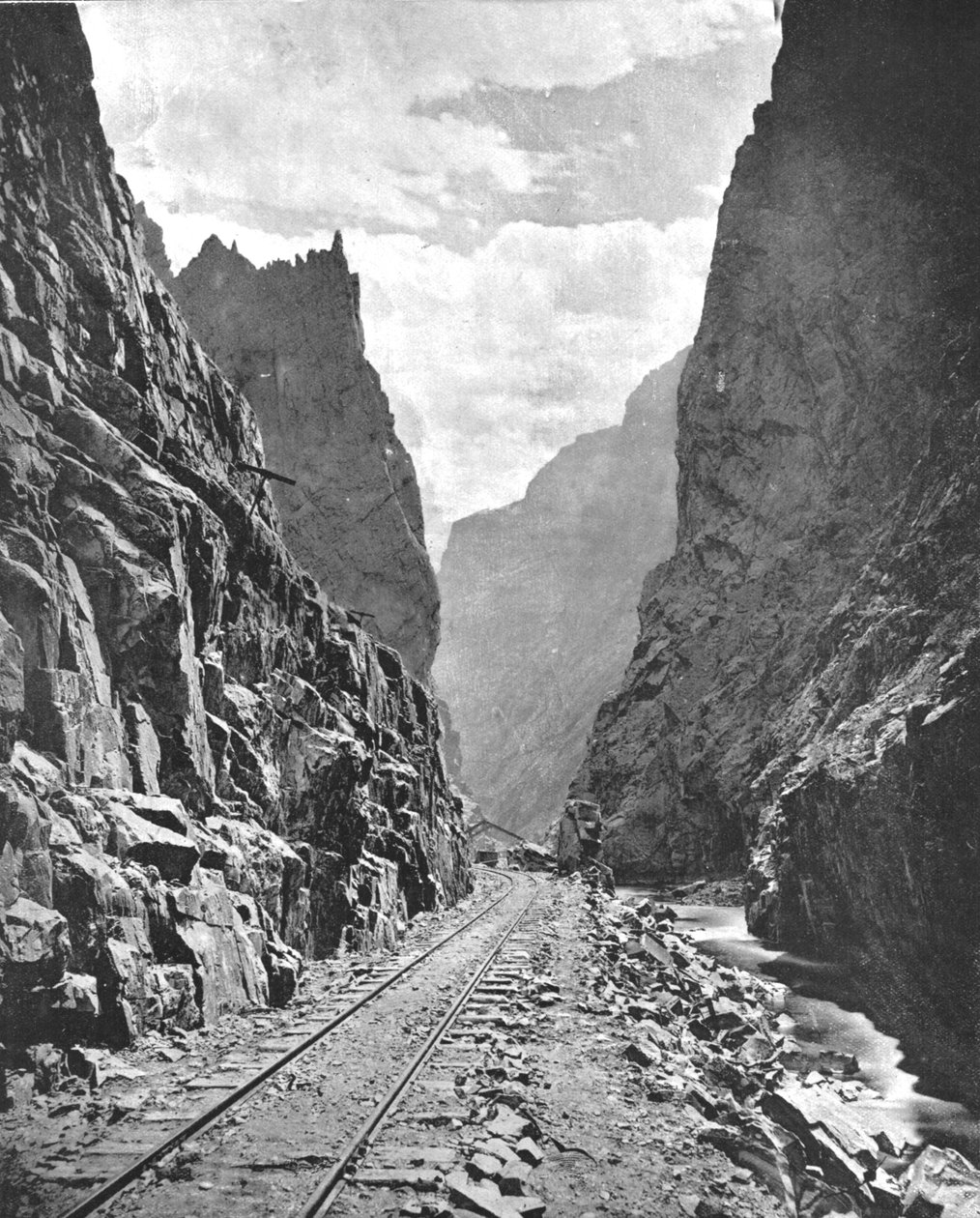 Az Arkansas folyó királyi szurdoka, Colorado, USA, 1900 körül. alkotó: Unbekannt