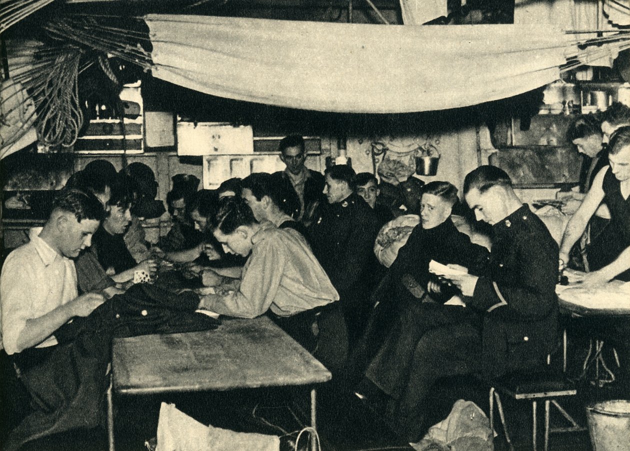 Királyi tengerészgyalogosok egy hajó fedélzetén, 2. világháború, 1939-c1943, 1944. alkotó: Unbekannt