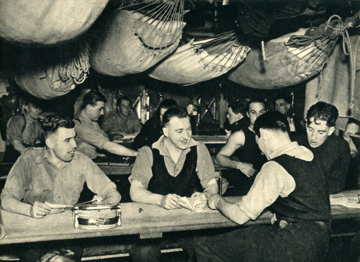 Királyi tengerészgyalogosok egy hajó fedélzetén, 2. világháború, 1939-c1943, 1944. alkotó: Unbekannt