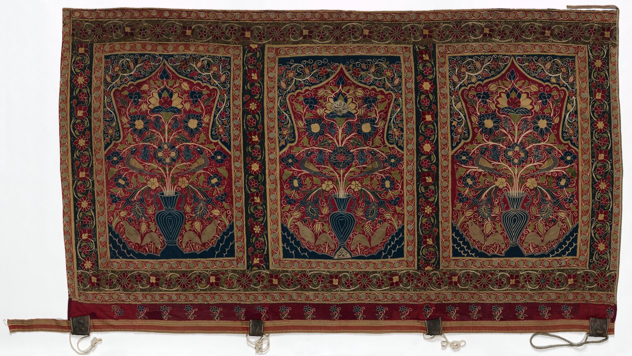 Királyi kerek sátor Muhammad Shah fali panelhez készült három panellel C, 1834-1848. alkotó: Unbekannt