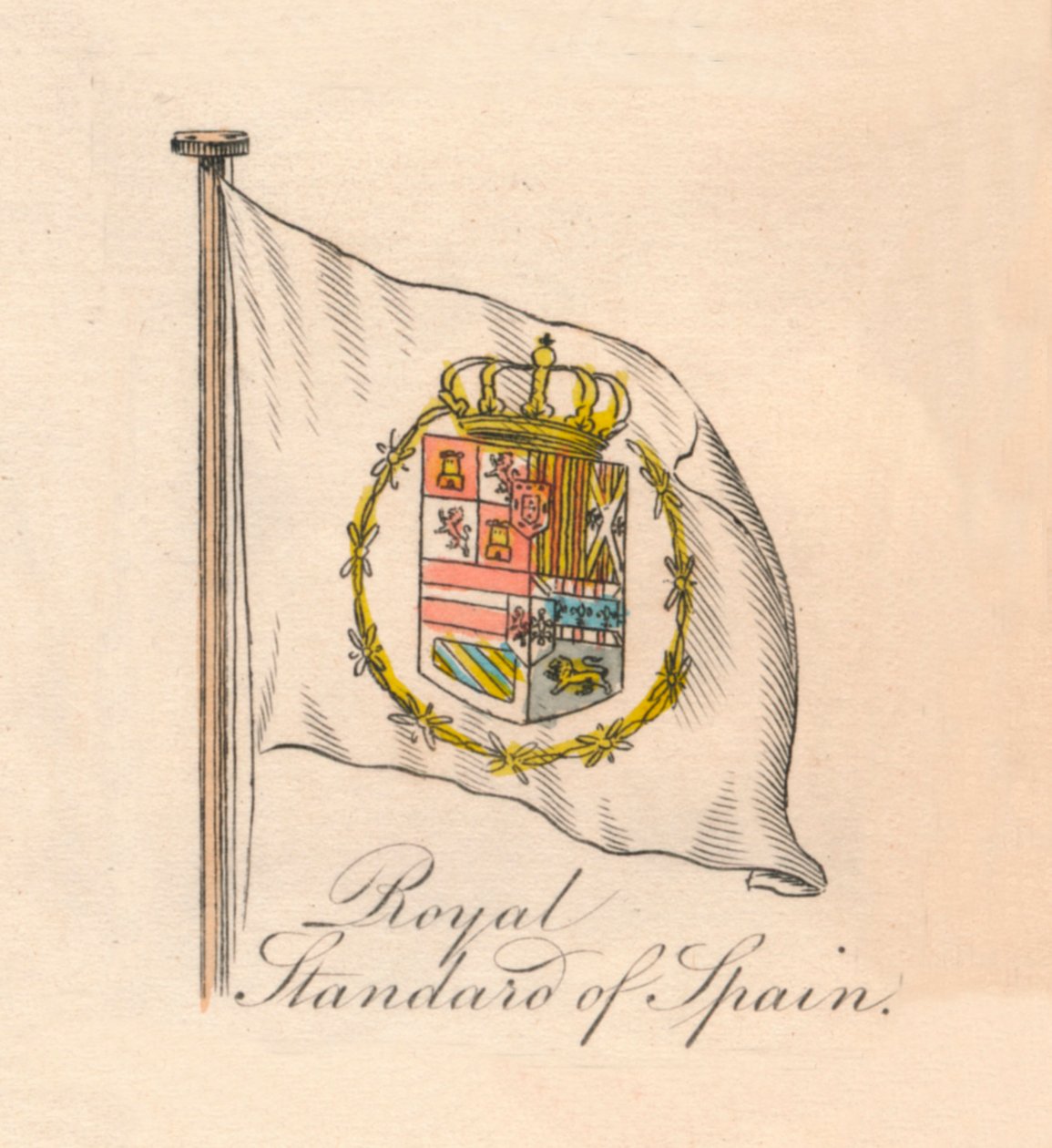 Spanyol királyi szabvány, 1838 alkotó: Unbekannt