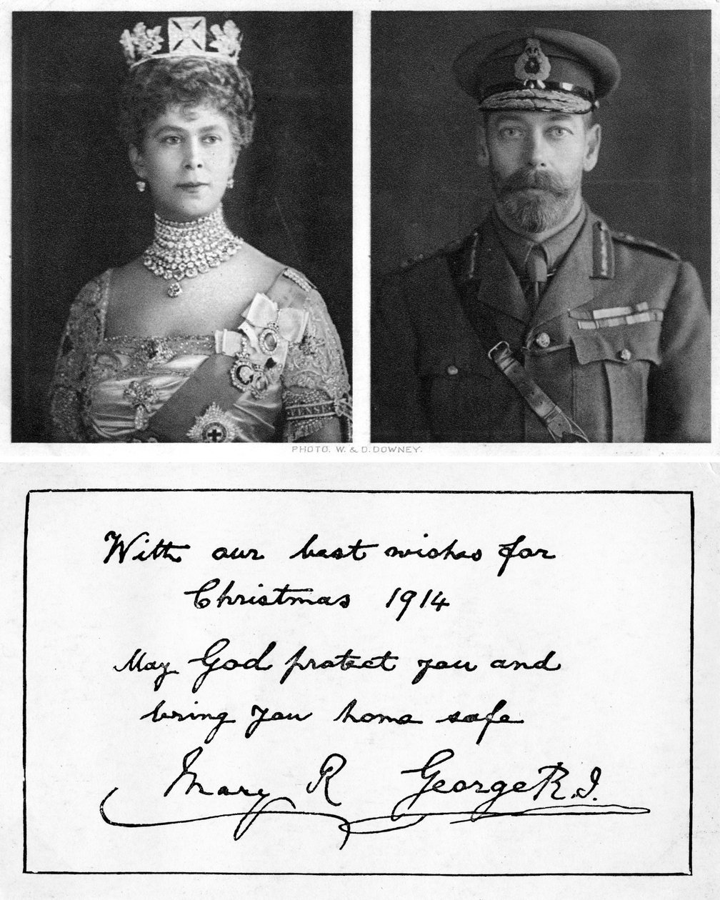 Királyi karácsonyi üdvözlőlap a brit csapatoknak, 1914 alkotó: Unbekannt