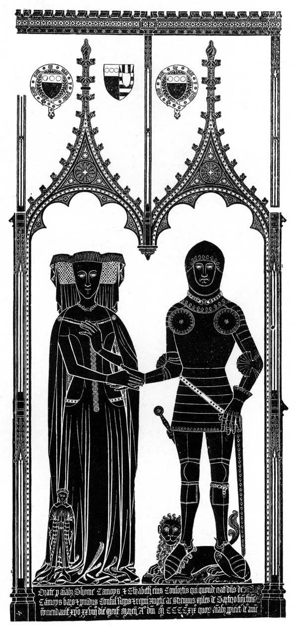 Középkori vésett sárgaréz dörzsölése, c1421 1901 alkotó: Unbekannt