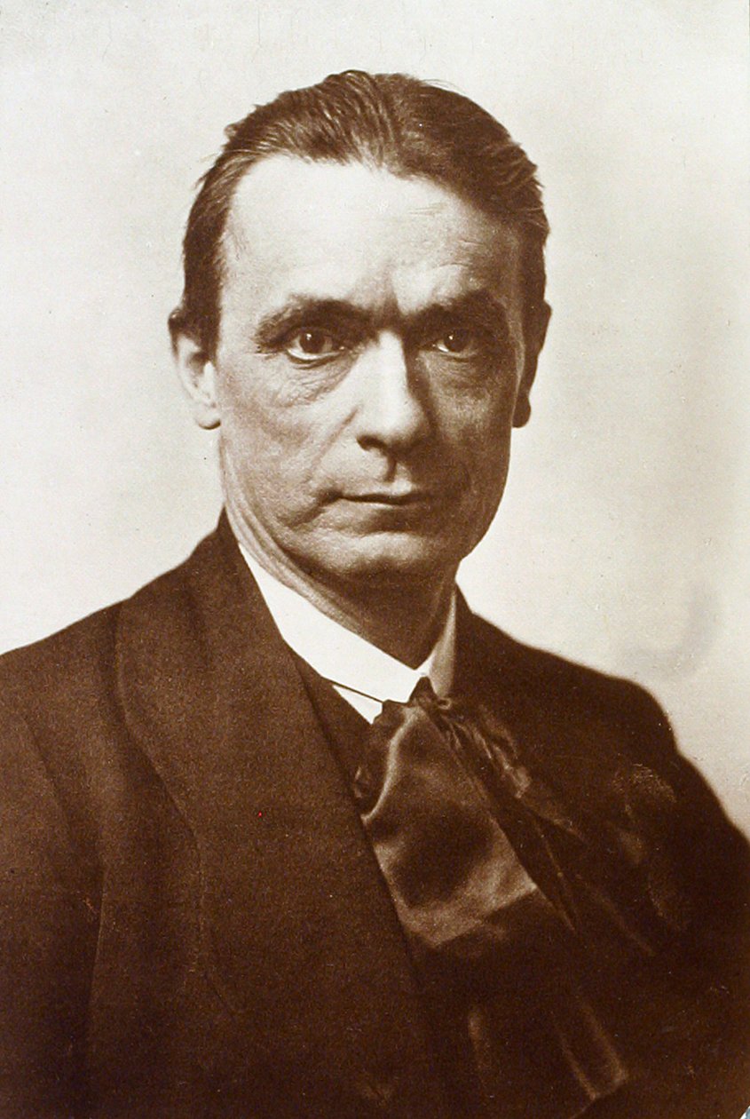Rudolf Steiner osztrák filozófus, társadalmi gondolkodó és ezoterikus, 1916 alkotó: Unbekannt