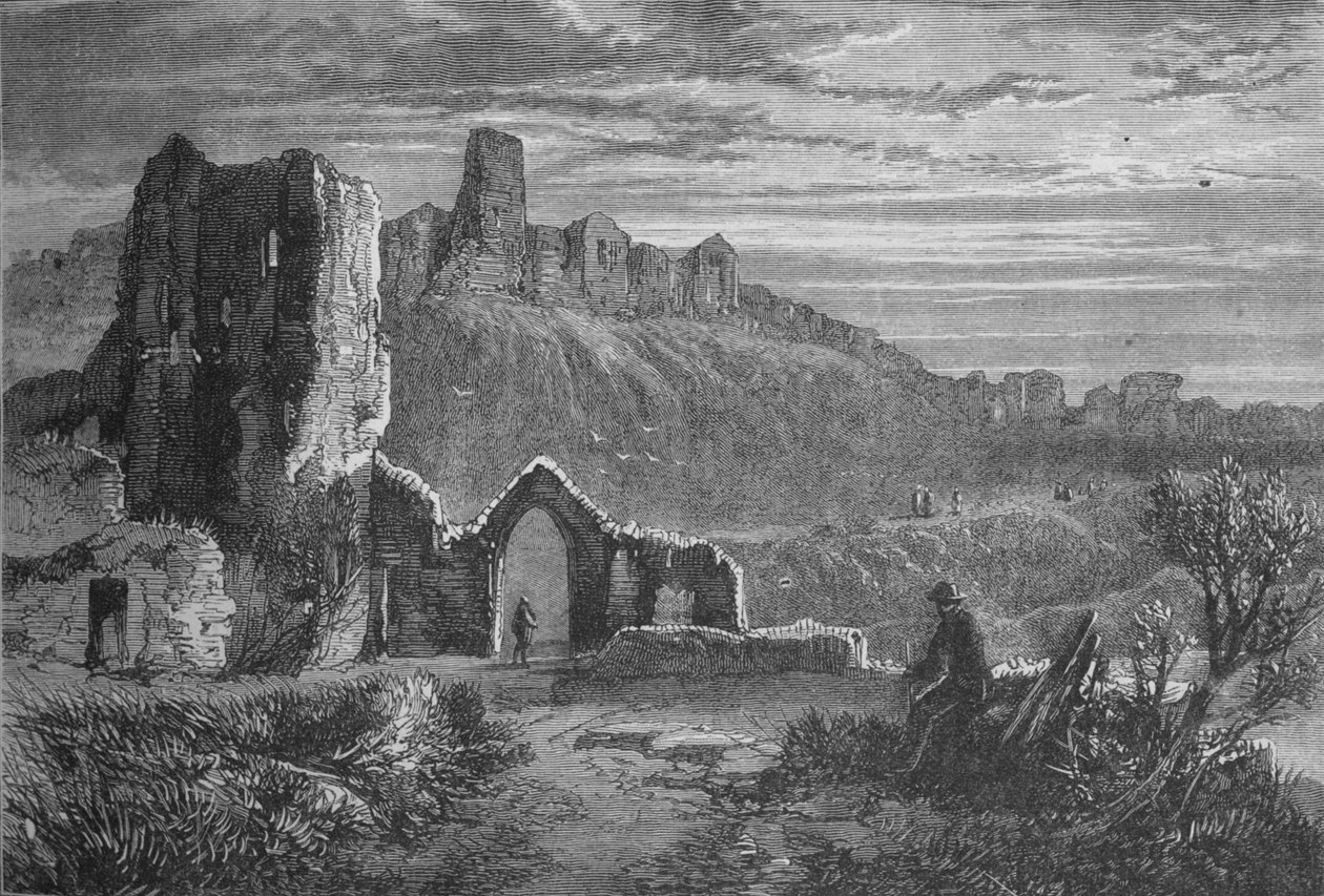 A Hastings-kastély romjai, 1880 alkotó: Unbekannt