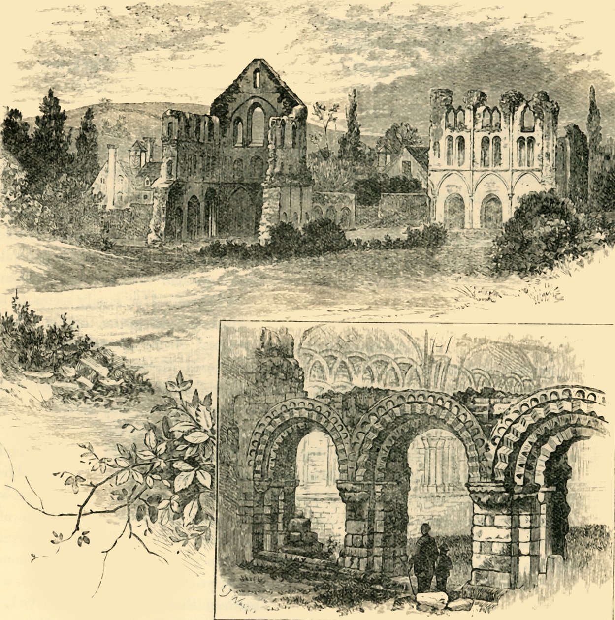Wenlock kolostor romjai, 1898. alkotó: Unbekannt