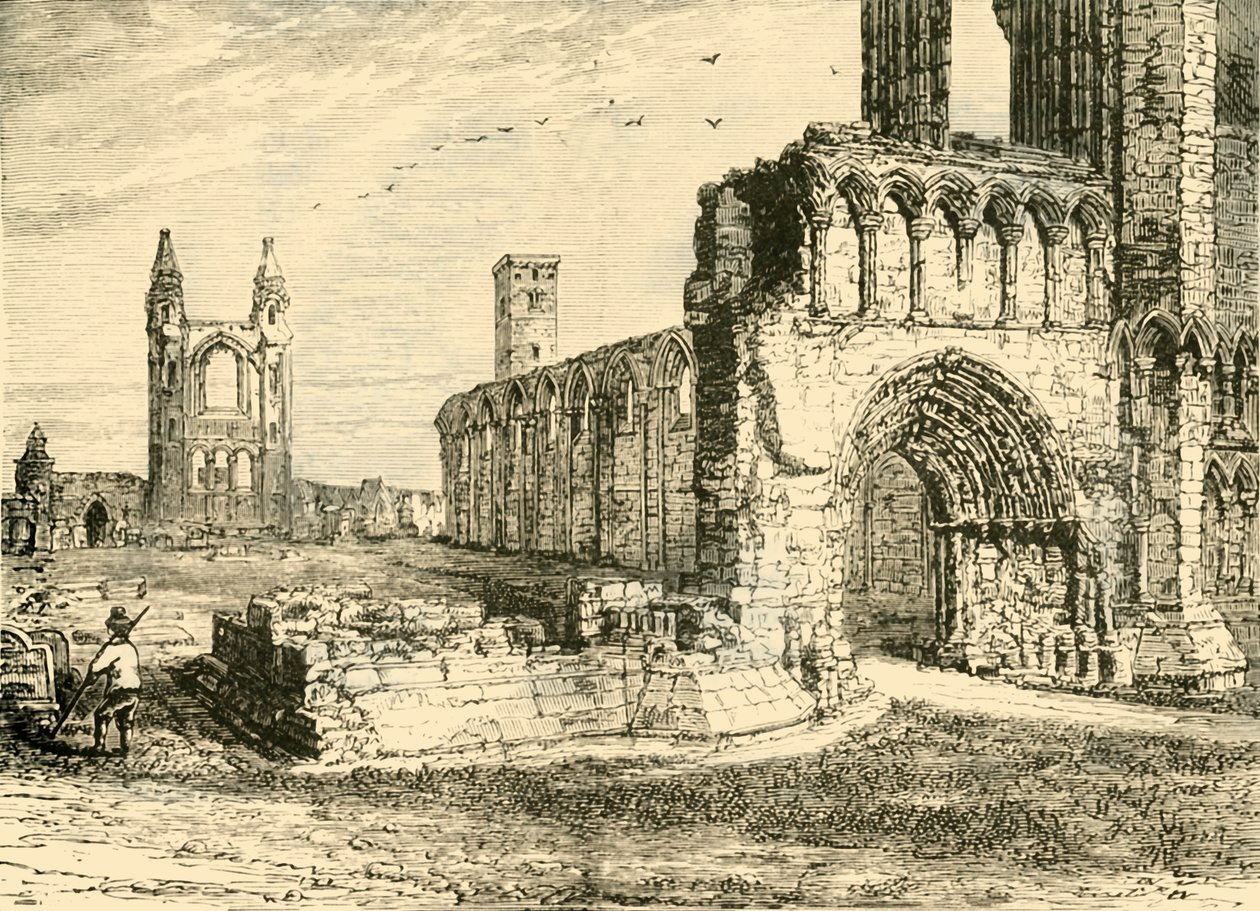 A székesegyház romjai, St. Andrews, 1890. alkotó: Unbekannt