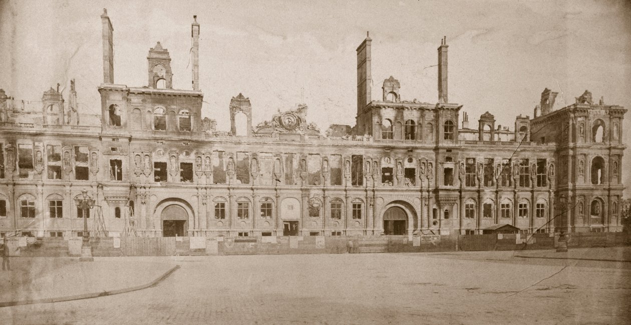 A Hotel de Ville romjai, Párizs, 1871. május alkotó: Unbekannt