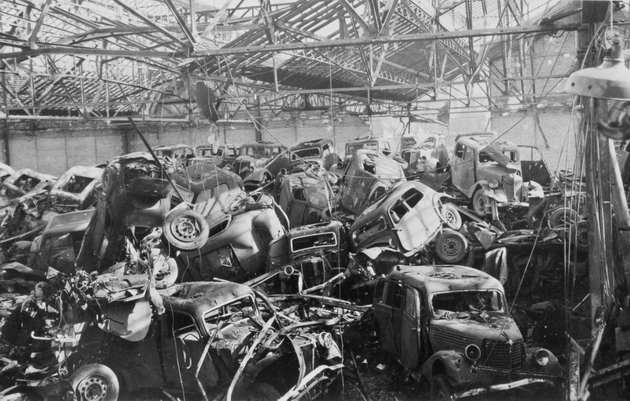 A Renault gyár romjai, Boulogne-Billancourt, Párizs, 1942 alkotó: Unbekannt
