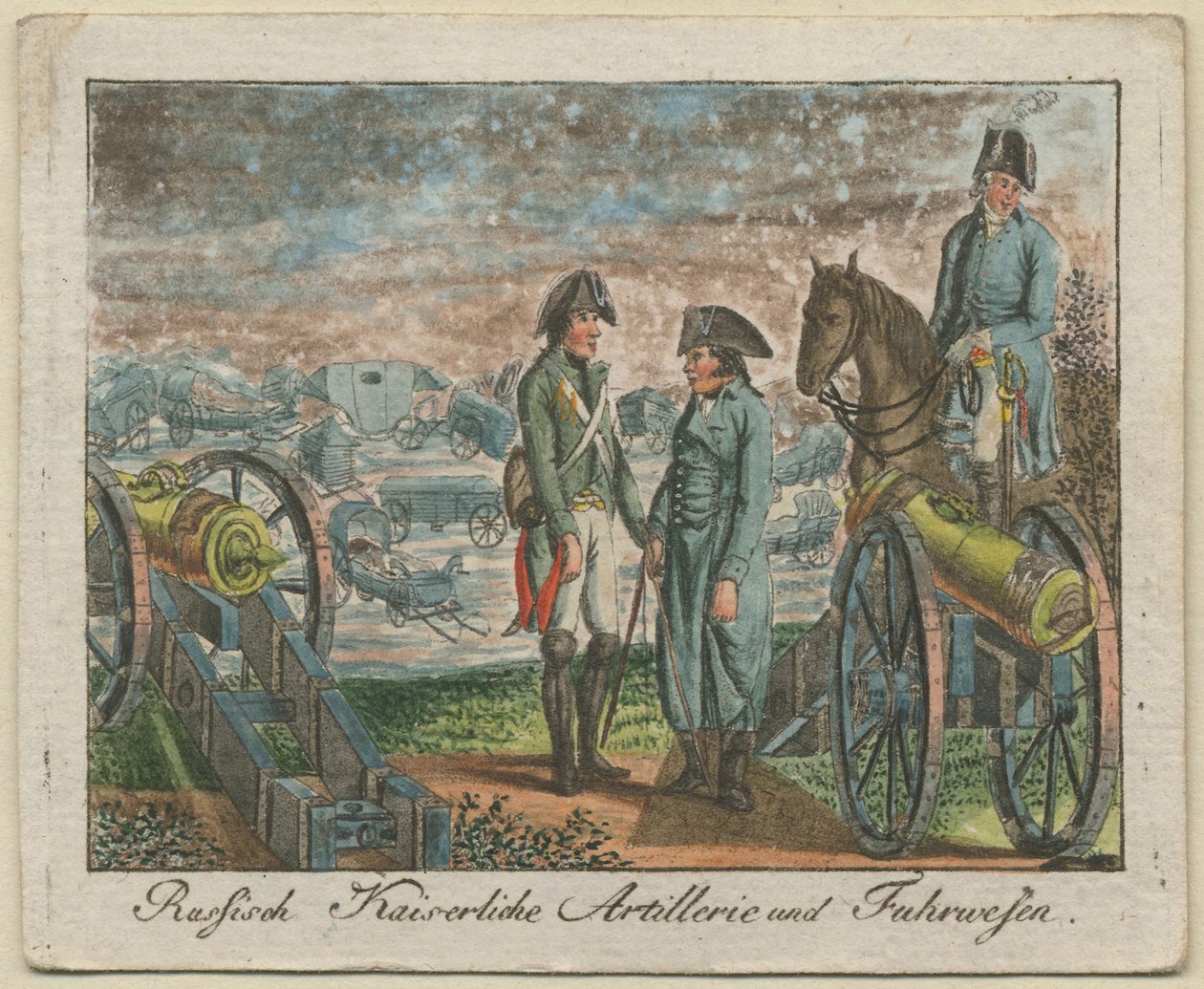 Orosz birodalmi tüzérségi legénység, 1799 alkotó: Unbekannt