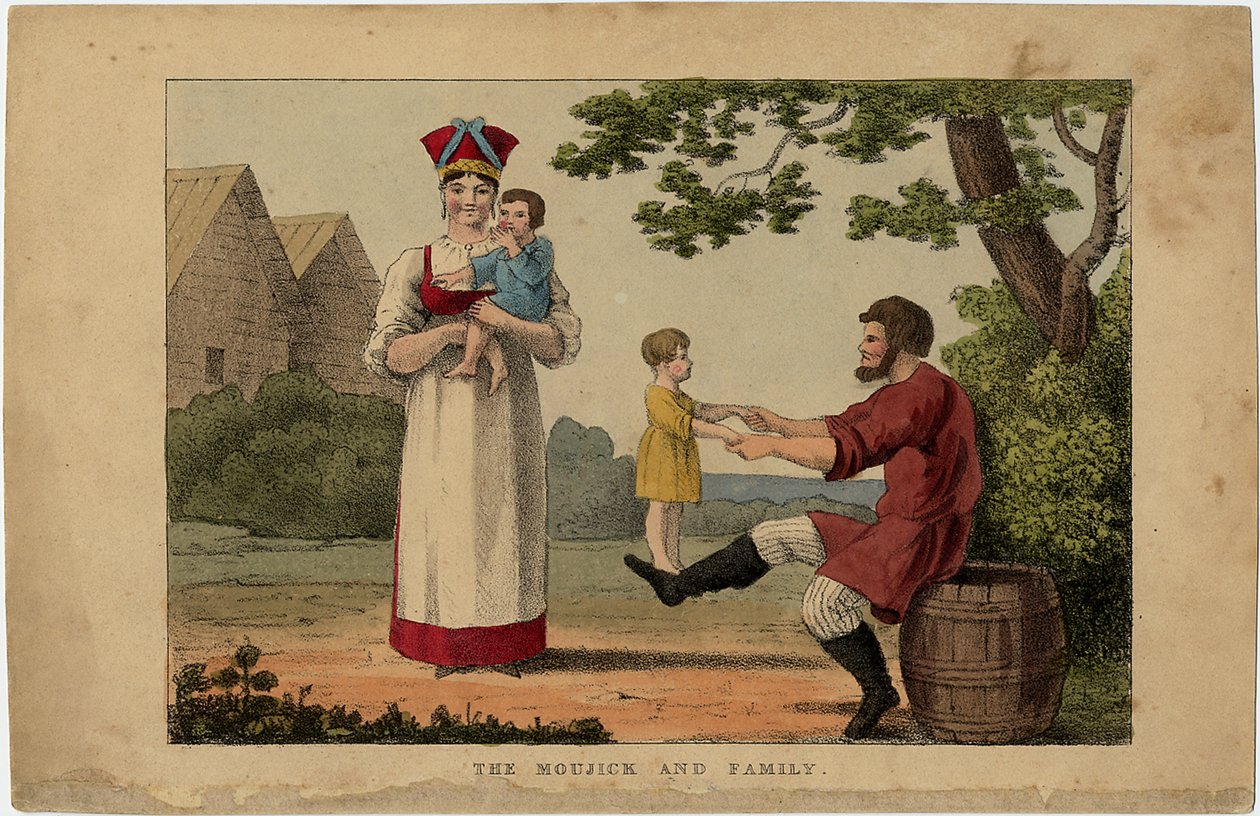Orosz parasztcsalád, 1810-es évek alkotó: Unbekannt