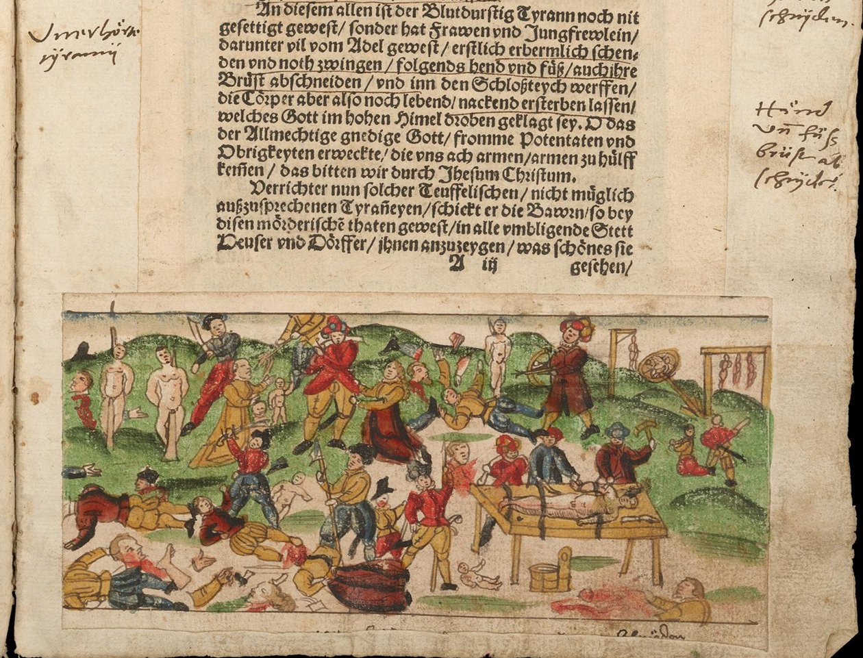 Orosz atrocitások Livóniában 1578-ban. Johann Jakob Wick üzenetgyűjteményéből... alkotó: Unbekannt