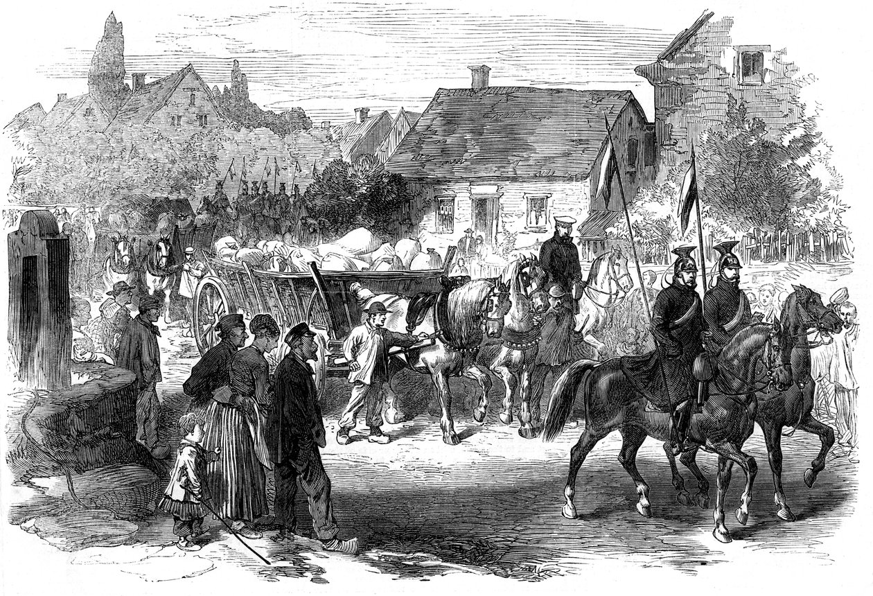 Orosz lándzsa élelmet hoz, 1870 alkotó: Unbekannt