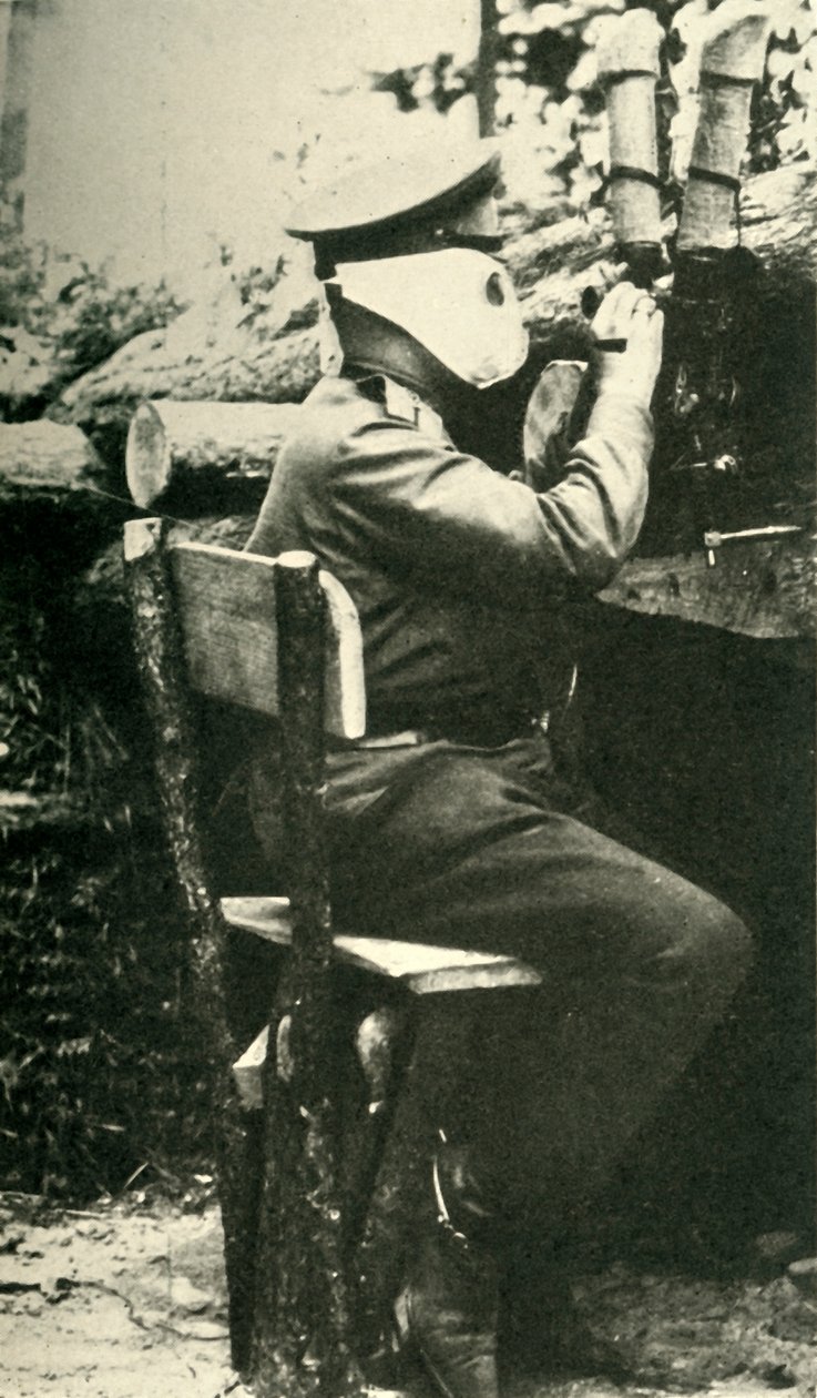 Orosz katona periszkóppuskával, Első világháború, 1914-1918, c1920. alkotó: Unbekannt