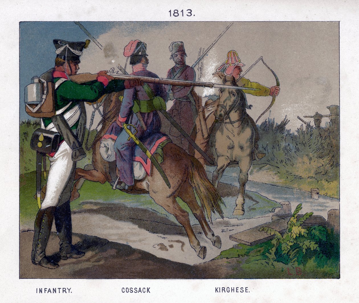 Orosz katonák 1813-ból 19. század alkotó: Unbekannt