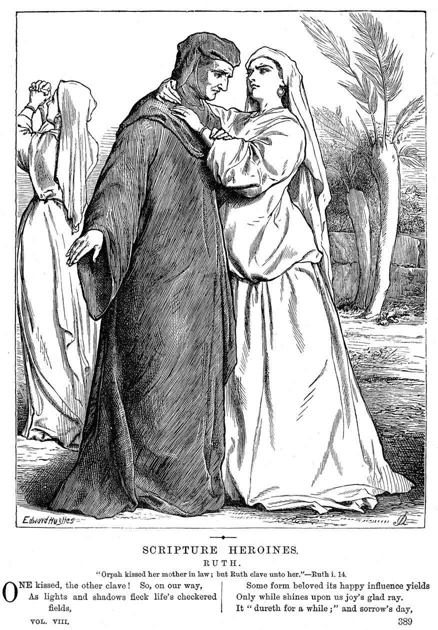 Ruth átöleli anyósát, 1873 alkotó: Unbekannt