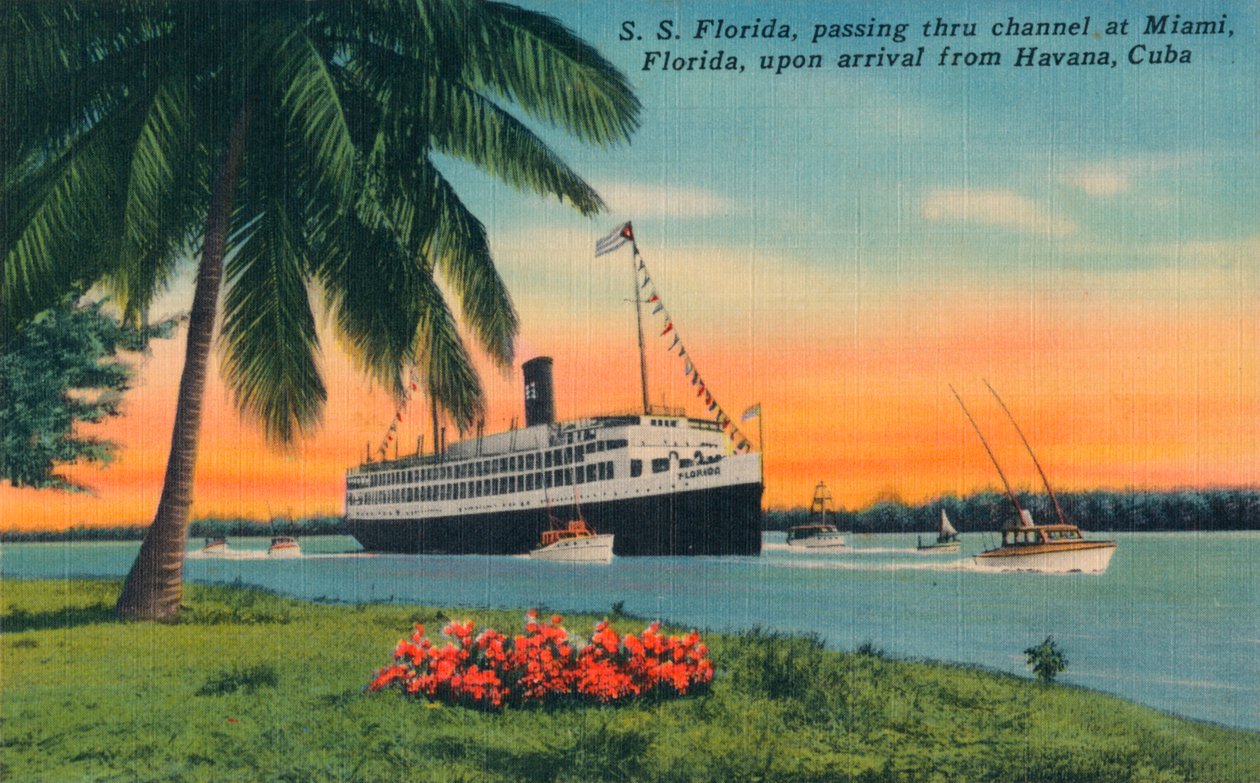 SS Florida, Miami, Florida, érkezéskor a kubai Havannából, 1931 alkotó: Unbekannt