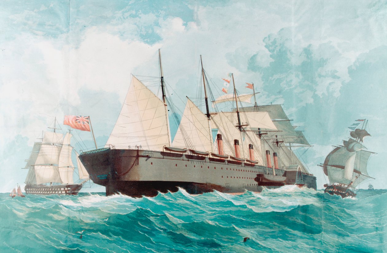 SS Great Eastern, IK Brunel nagy gőzhajója, 1858 alkotó: Unbekannt
