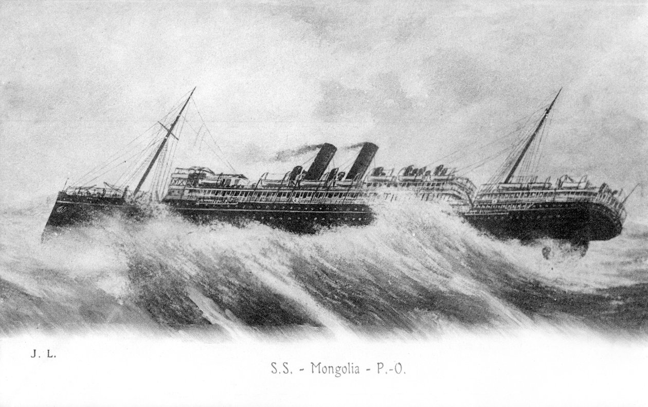 SS Mongólia nehéz tengereken, c1903-c1917 alkotó: Unbekannt