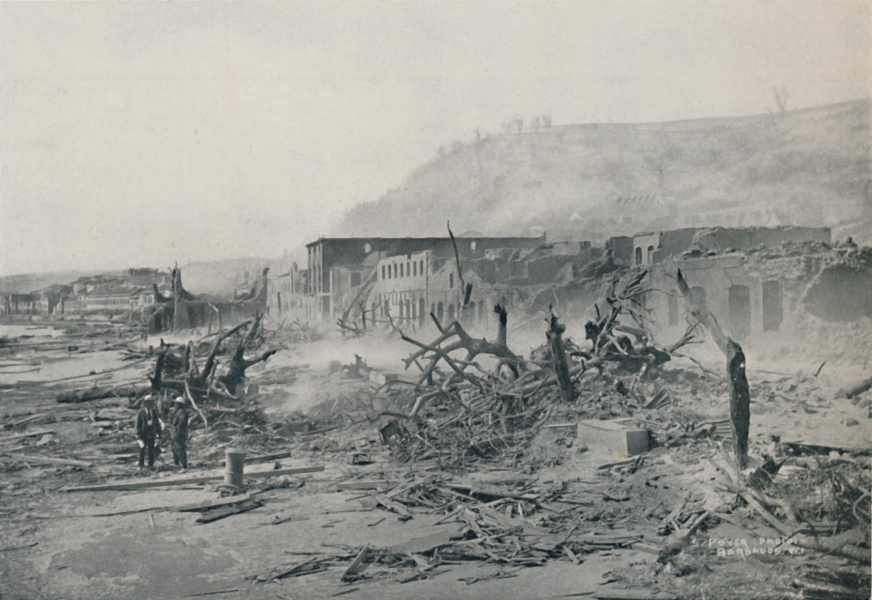 S. Pierre a kitörés után, 1916 alkotó: Unbekannt