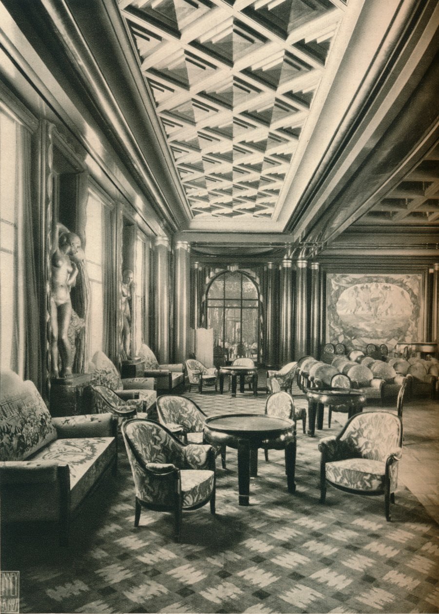 S. S Ile de France, Grand Salon, 1927 alkotó: Unbekannt