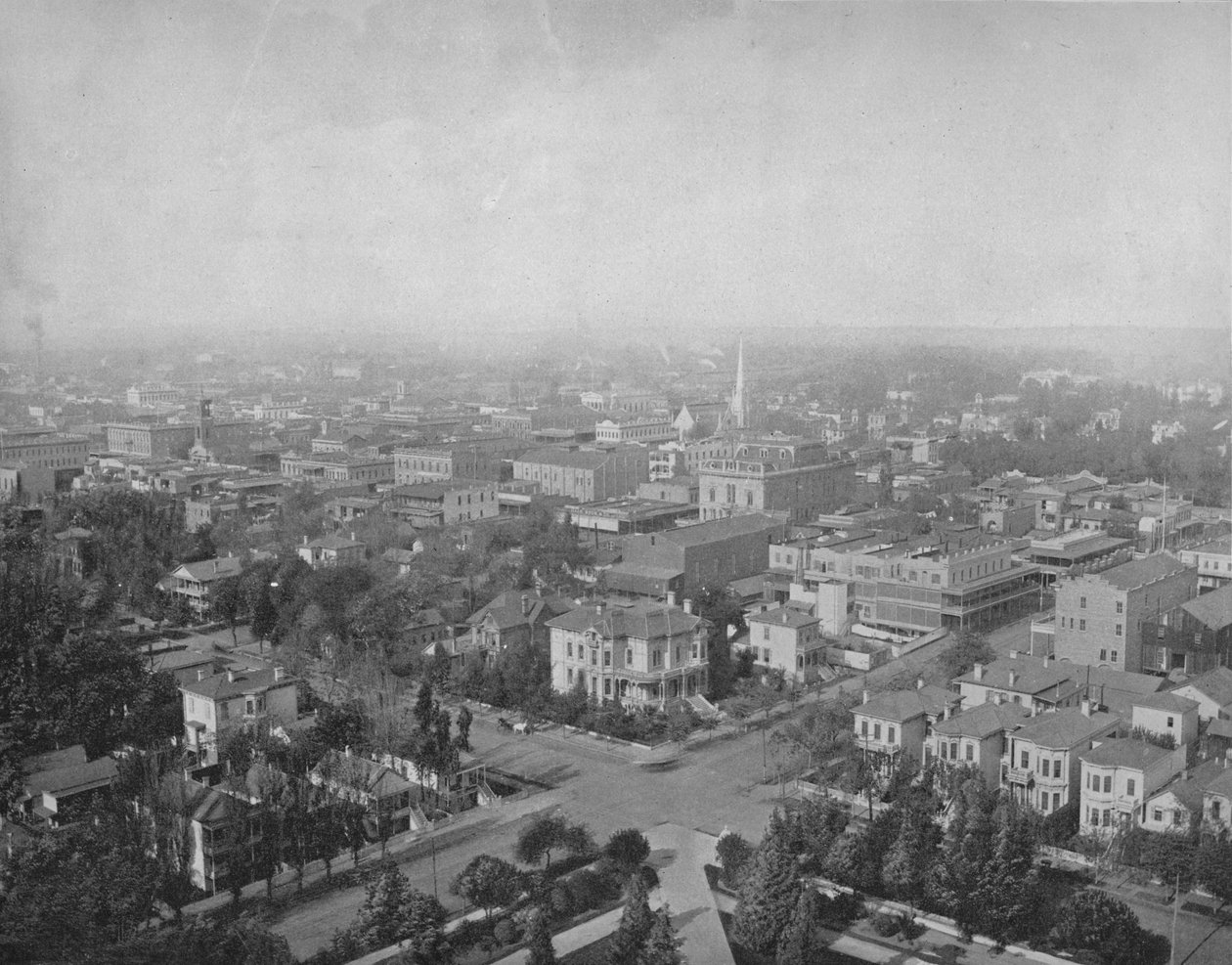 Sacramento, Cal., a Capitolium kupolából, 1897. alkotó: Unbekannt
