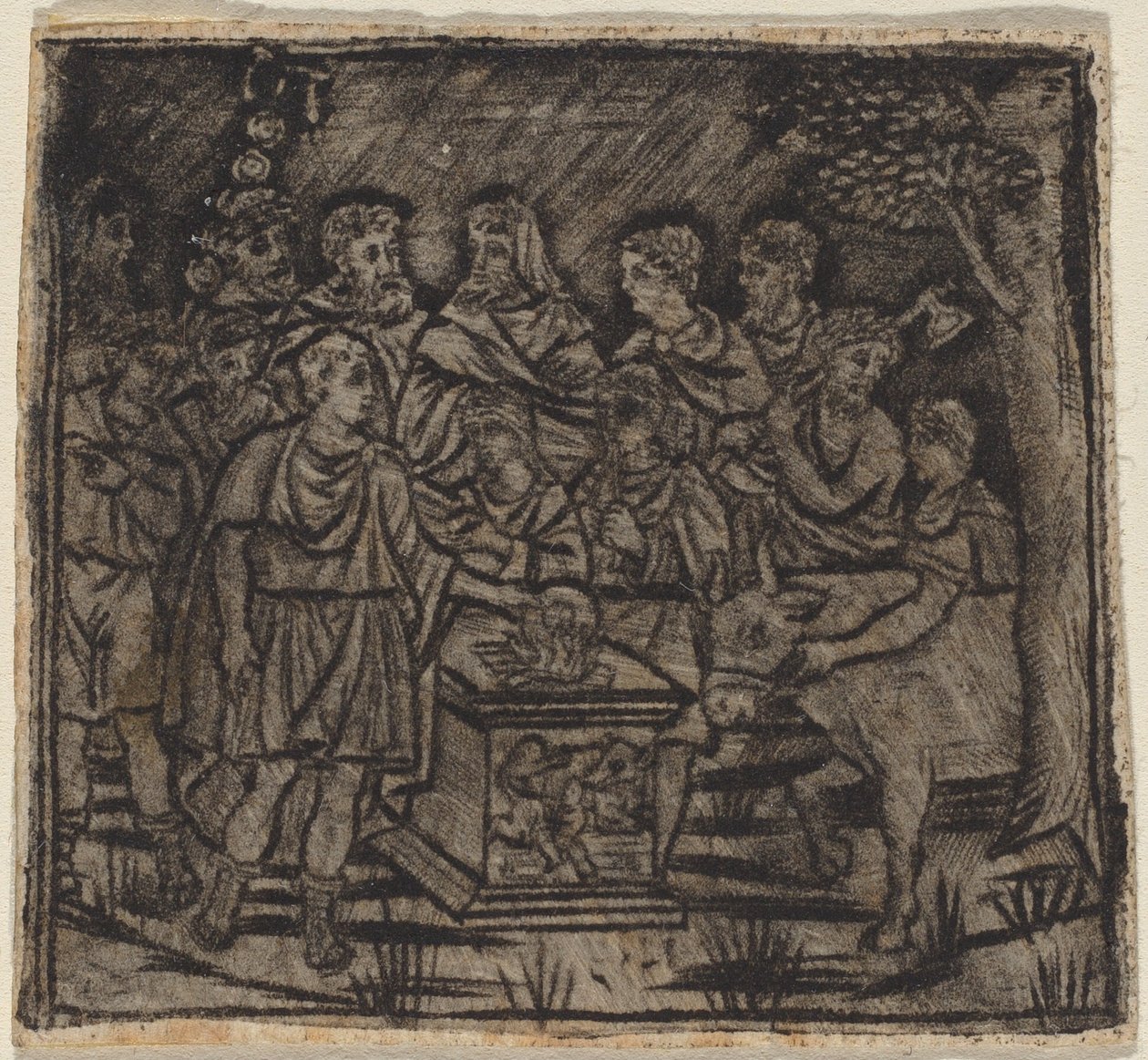 Áldozat, c. 15101530. alkotó: Unbekannt