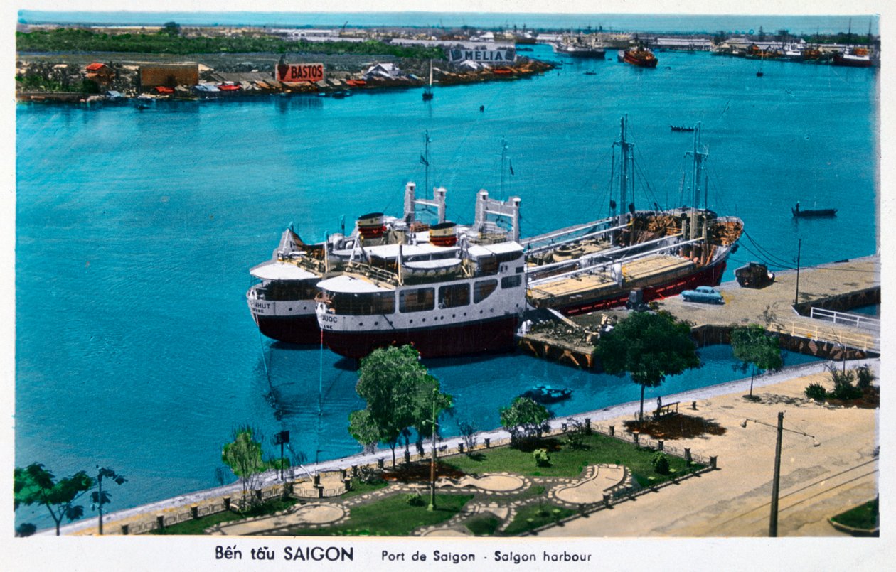 Saigon kikötő, francia Indokína Vietnam, XX. század alkotó: Unbekannt