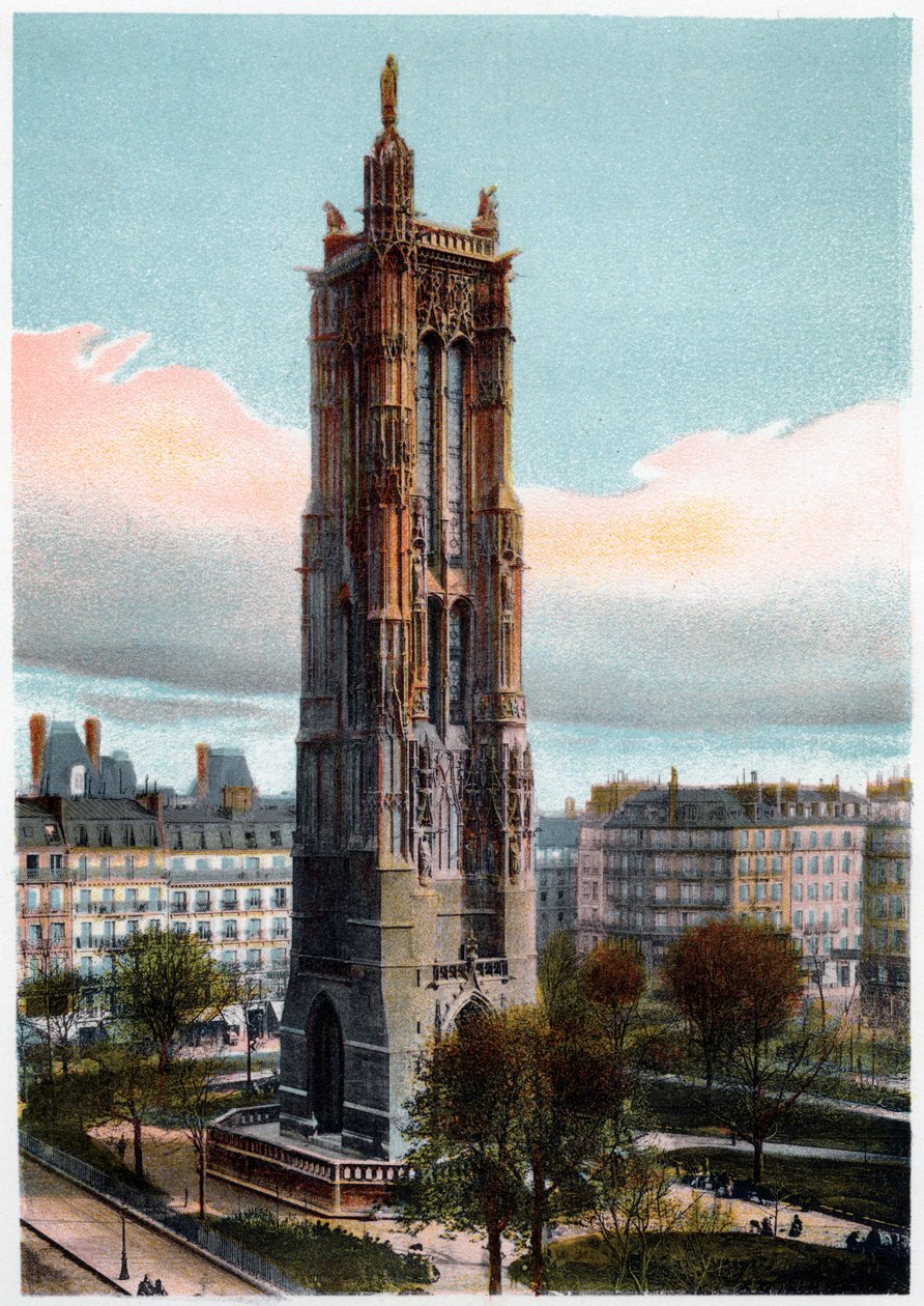 Saint-Jacques-torony, Párizs, 1900 alkotó: Unbekannt