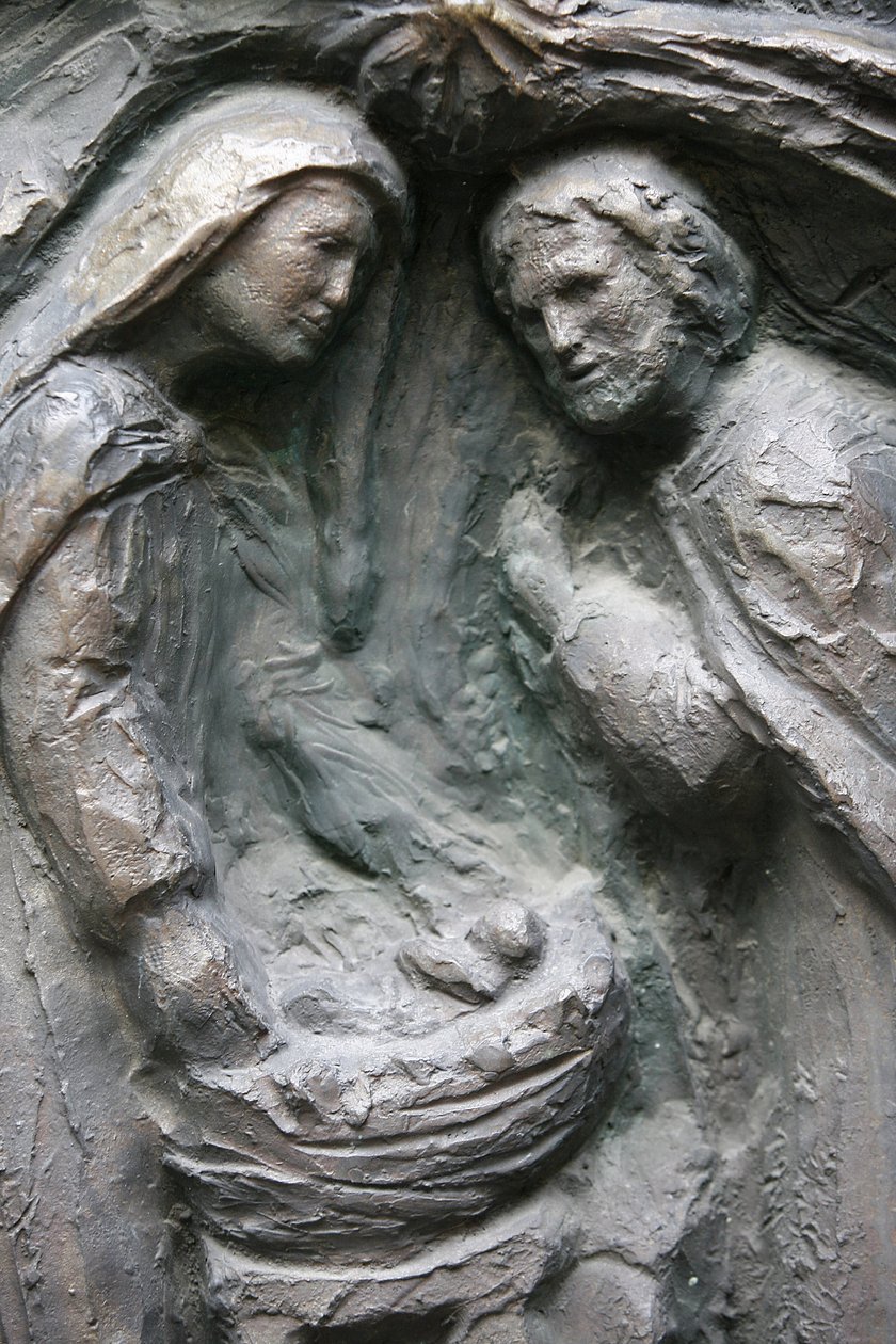 Saint-Pierre de Montmartre templom: Notre Dame ajtószobor: Születés, Párizs, Franciaország alkotó: Unbekannt