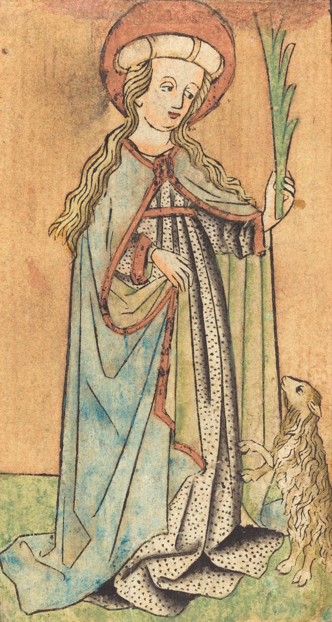 Szent Ágnes, c. 1450. alkotó: Unbekannt
