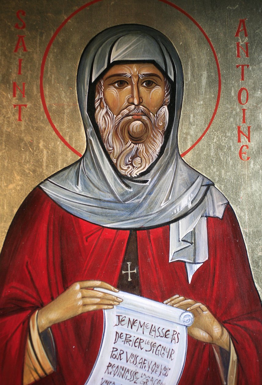 Szent Antal. Saint-Antoine-le-Grand ortodox templom Saint-Laurent-en-Royans Franciaország alkotó: Unbekannt