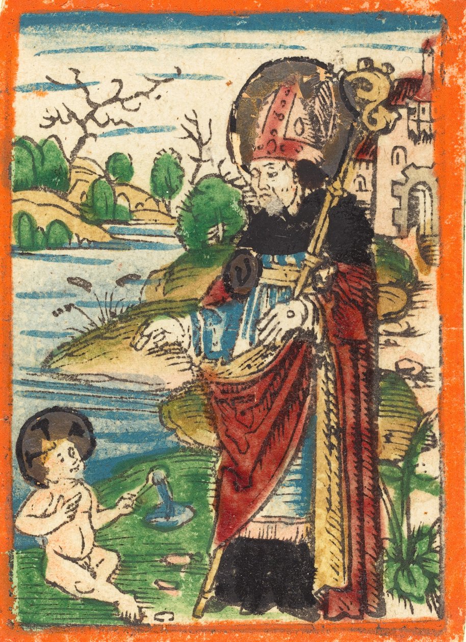 Szent Ágoston, 14801490. alkotó: Unbekannt
