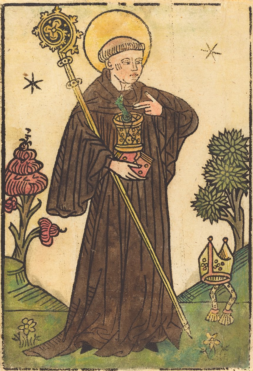 Szent Benedek, 14501470. alkotó: Unbekannt