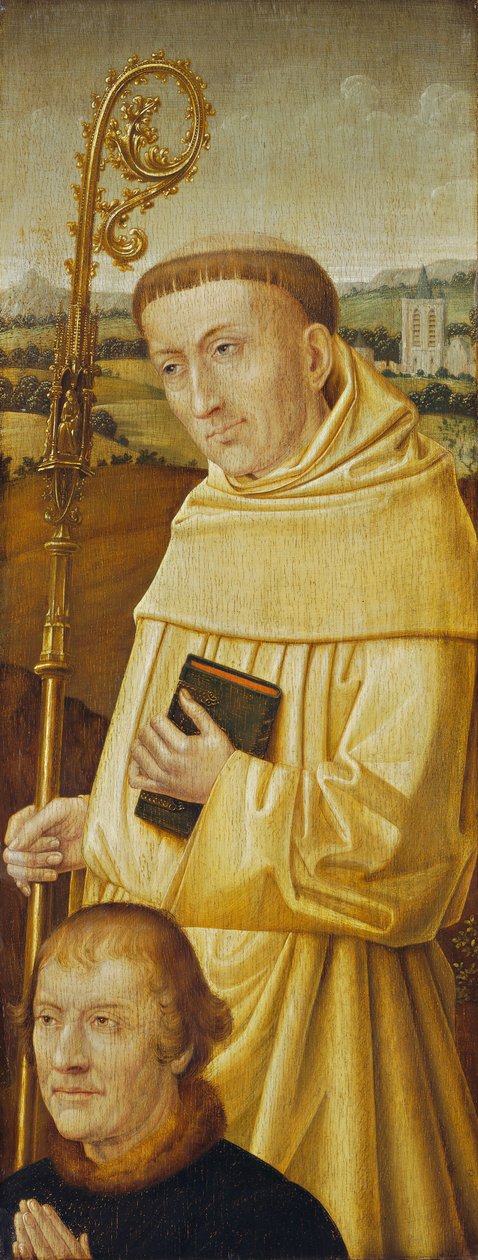Szent Bernát adományozóval [előlap], valószínűleg 20. század eleje. alkotó: Unbekannt