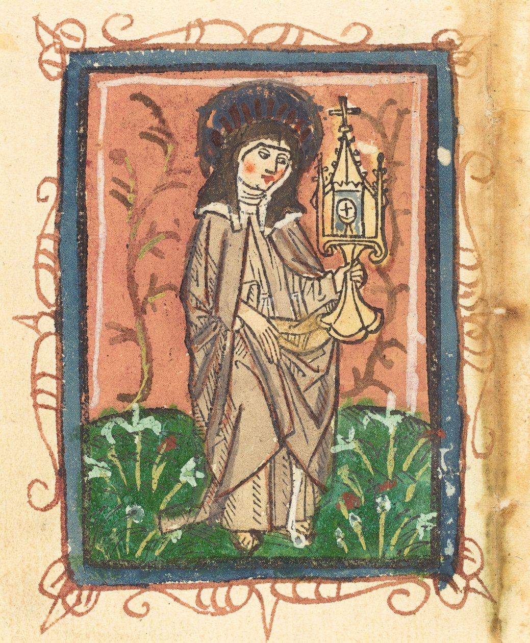 Assisi Szent Klára, 14701480. alkotó: Unbekannt