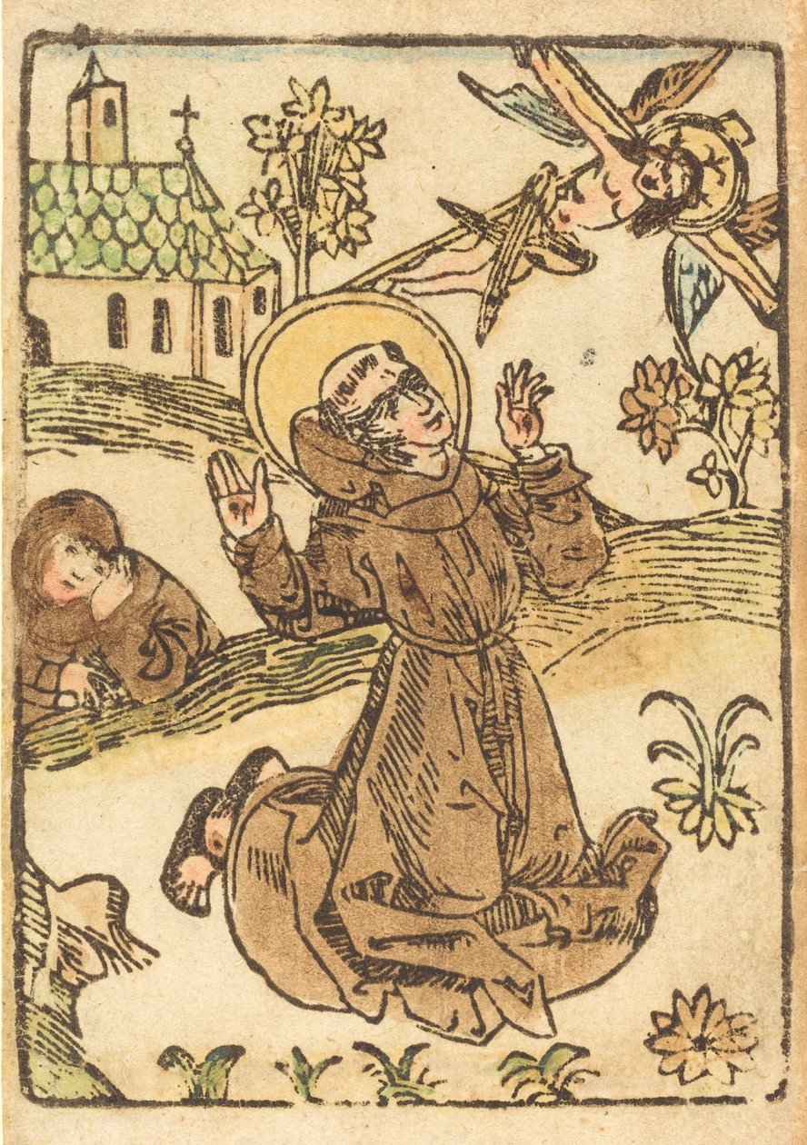 Szent Ferenc a stigmák fogadása c. 1480. alkotó: Unbekannt