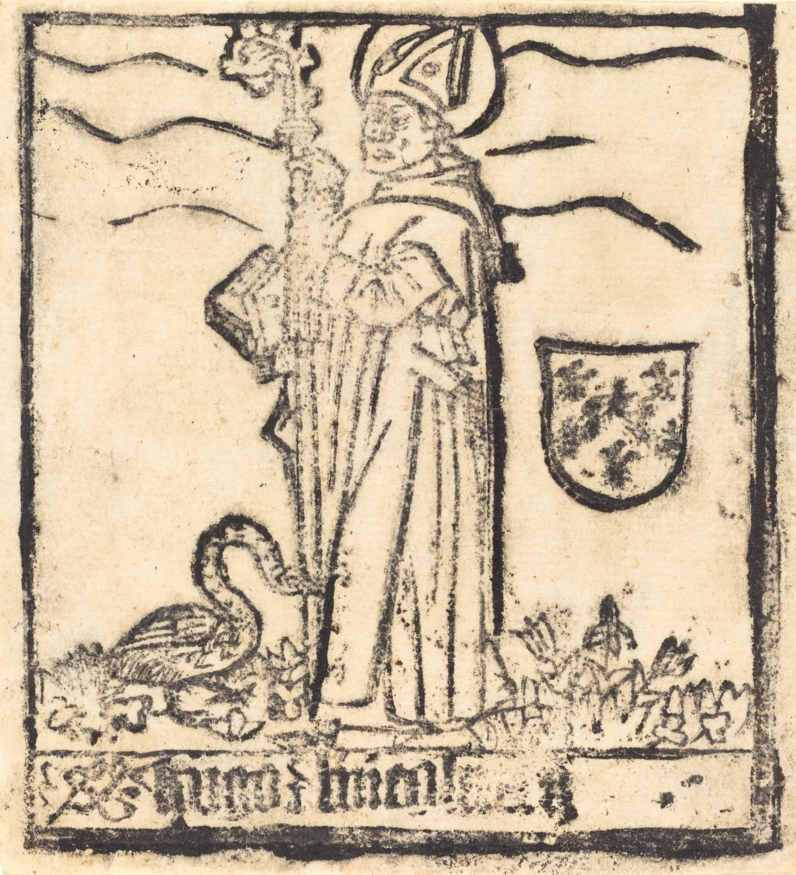 Lincolni Szent Hugo vagy Avaloni Szent Hugo, valószínűleg 14601480. alkotó: Unbekannt