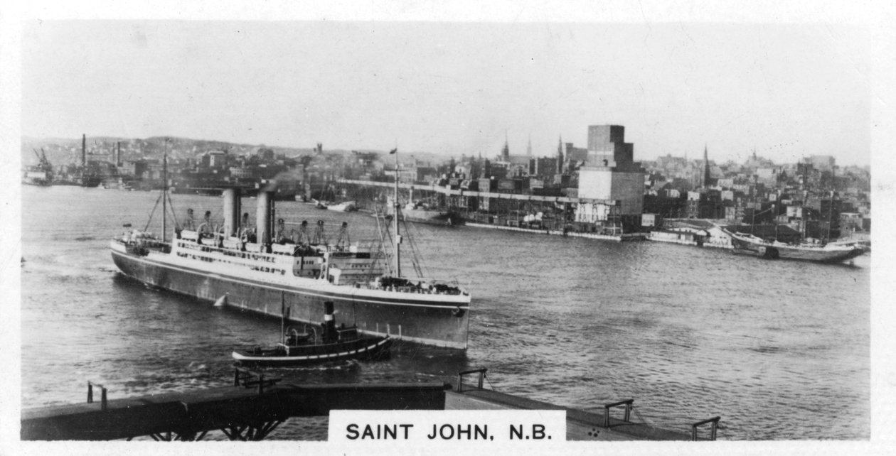 Saint John Harbour, New Brunswick, Kanada, 1920-as évek alkotó: Unbekannt