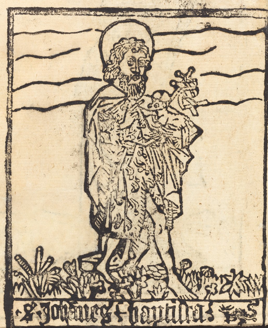 Keresztelő Szent János [recto], valószínűleg 14601480. alkotó: Unbekannt